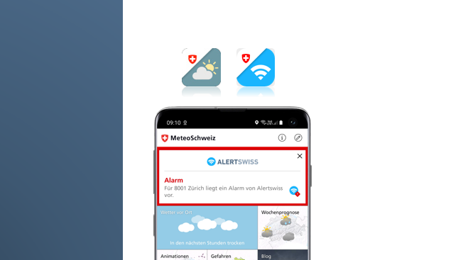 Apps: PostFinance à neuf & MétéoSwiss avec Alertswiss